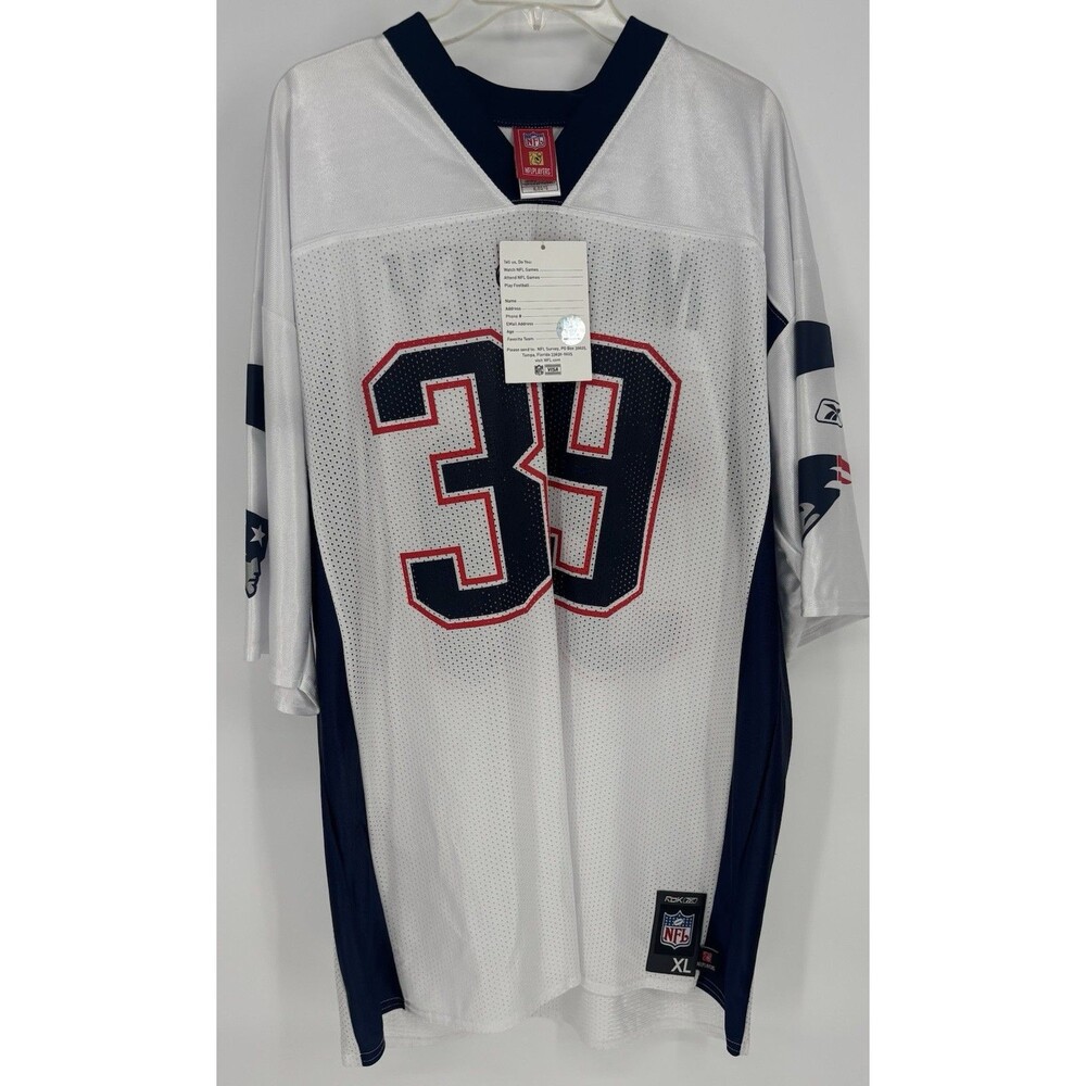 NWT Laurence Maroney #39 New England Patriots Reebok Jersey Mens XL White